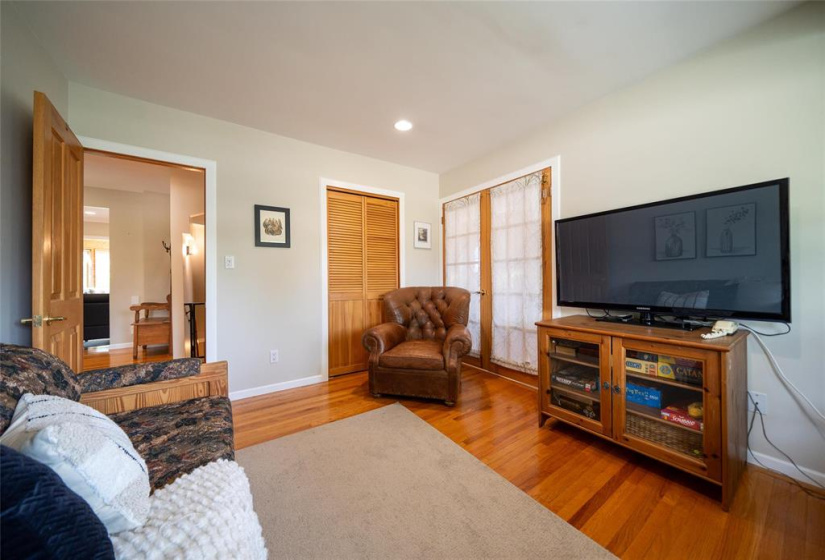 French doors open to breakfast nook/ separate entrance