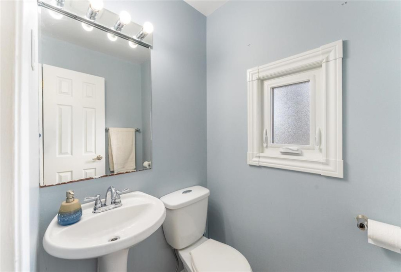 Powder room on main floor