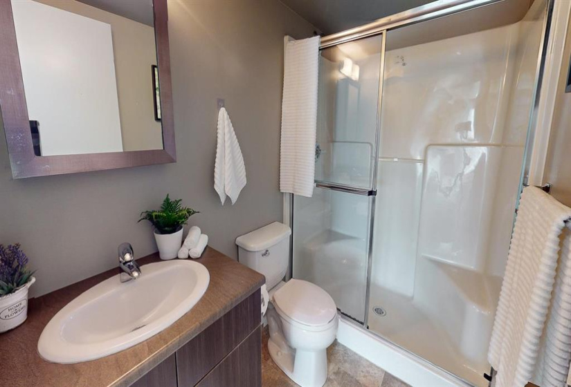 PRIMARY BEDROOM 3/PC ENSUITE BATHROOM WITH LARGE WALK IN SHOWER