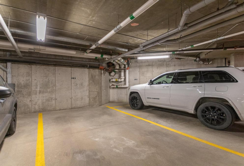 HEATED Underground Parking! STALL #183. IF YOU NEED A 2ND UNDERGROUND HEATED STALL, THERE IS ONE AVAILABLE FOR RENT AT $130/MONTH