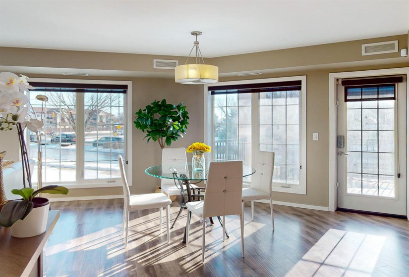 LIVING ROOM/DINING ROOM/KITCHEN FEATURES HUGE FLOOR TO CEILING WINDOWS! WHICH ALLOWS FOR LOTS OF NATURAL SUNLIGHT!