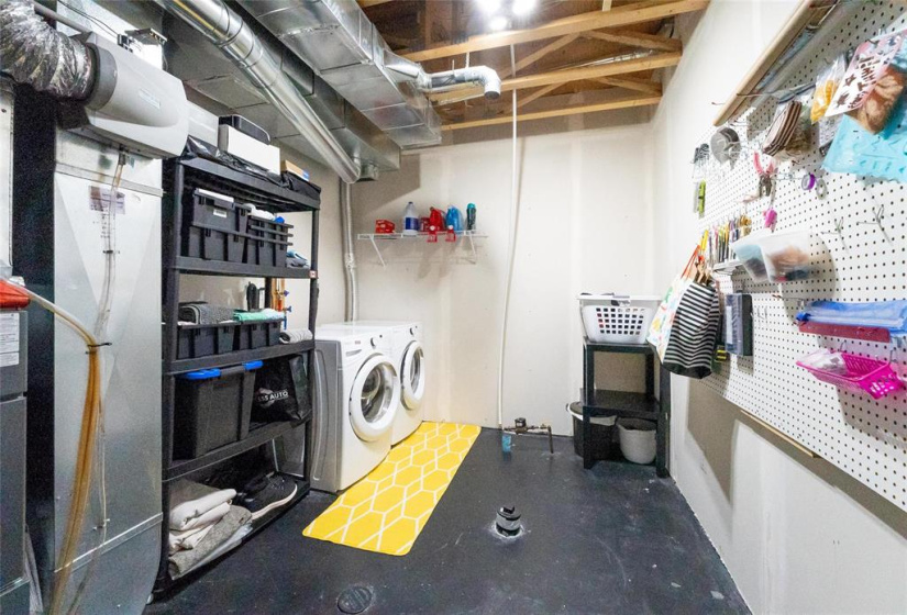 Large laundry area