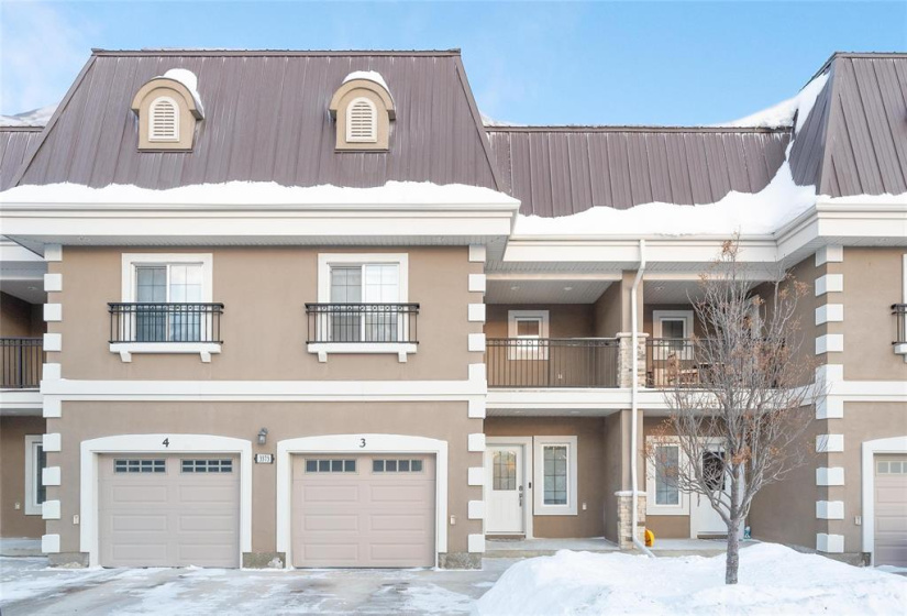 Single attached insulated garage.  Upper floor balcony